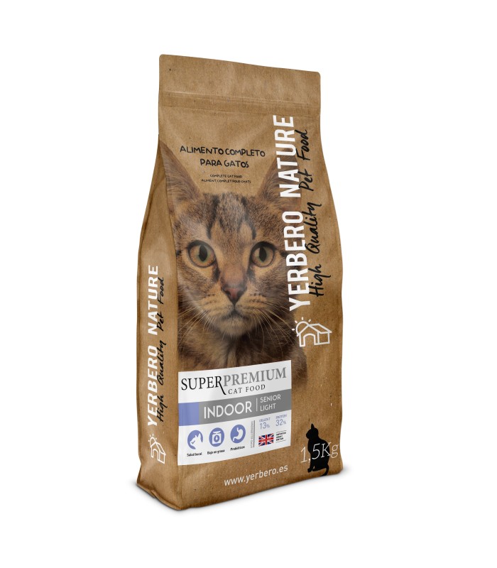 Yerbero NATURE INDOOR pienso "light" superpremium para gatos 1.5kg