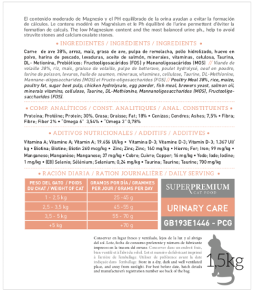 Yerbero NATURE URINARY CARE pienso superpremium para gatos