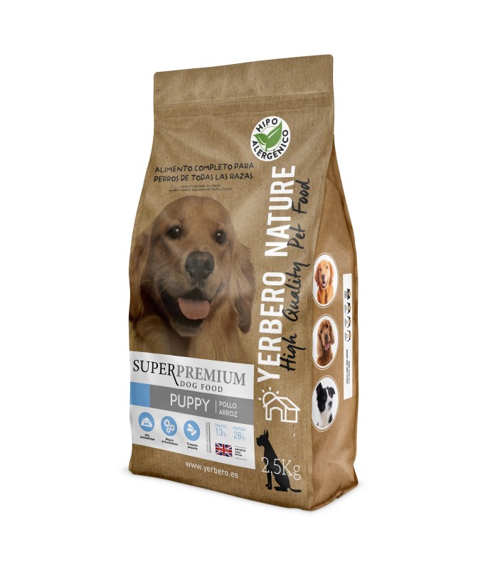 Yerbero NATURE PUPPY comida Hipoalergénica para perros