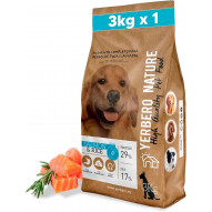 pienso hipoalergénico sin gluten de salmón y arroz yerbero nature para perros