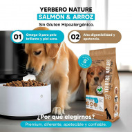 Yerbero Nature Salmón & Rice Comida Premium Hipoalergénico Sin Gluten