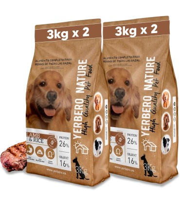 Yerbero Nature Lamb & Rice Comida Premium Hipoalergénico Sin Gluten