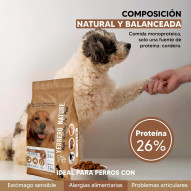 Yerbero Nature Lamb & Rice hipoalergénico sin gluten para perros