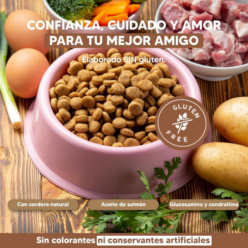 Yerbero Nature Lamb & Rice hipoalergénico sin gluten para perros