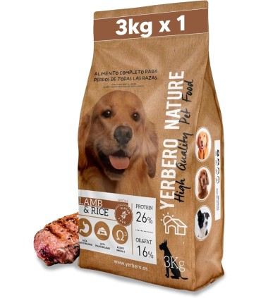 Yerbero Nature Lamb & Rice Comida Premium Hipoalergénico Sin Gluten