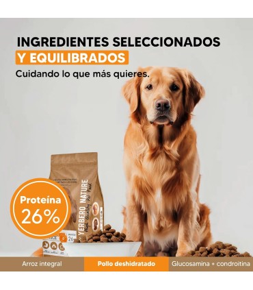 Yerbero Nature Chicken & Rice Comida Premium Hipoalergénico Sin Gluten