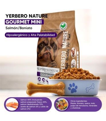 Yerbero Nature Gourmet Comida Para Perros Raza Pequeña 2.5kg