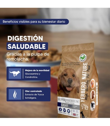 Yerbero Nature Light Diet Comida Hipoalergénica Para Perros