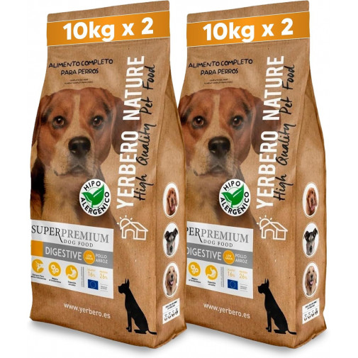 Yerbero Nature Digestive Low Grain hipoalergénico para perros