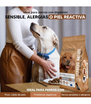 Yerbero Nature Sensitive Nueva Formula Low Grain Comida Hipoalergénica