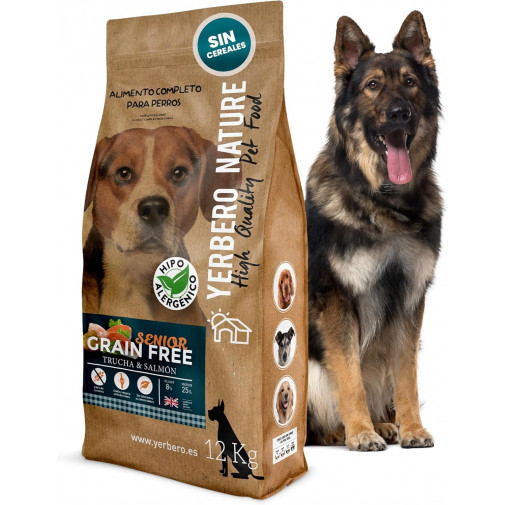 Yerbero Nature Grain Free Senior – SIN cereales para perros mayores