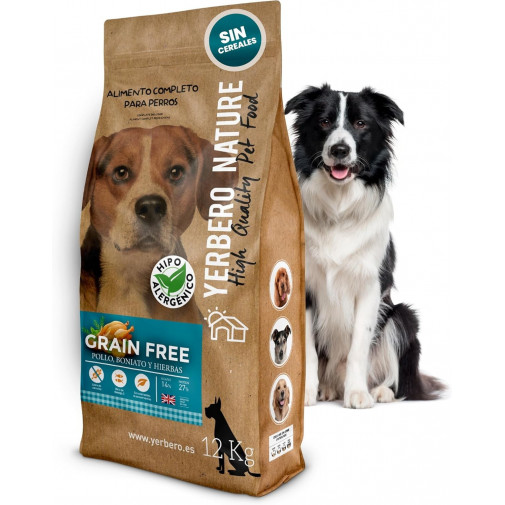 Yerbero Nature Grain Free Pollo, Boniato y Hierbas Sin Cereales