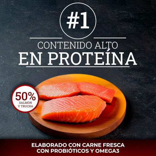 Yerbero Nature Grain Free Giant Salmon Comida Para Perros Grandes Sin Cereales