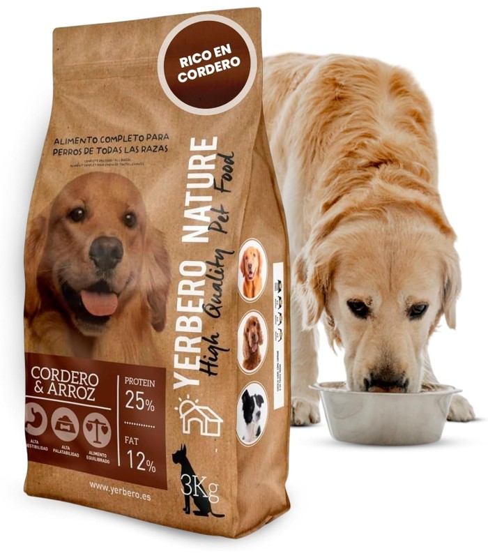Yerbero Nature Cordero Y Arroz Comida Premium Para Perros