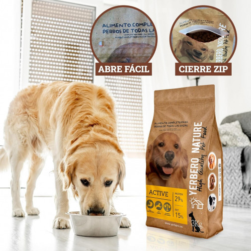 Yerbero Nature Active Pienso Premium Alta Energía Para Perros
