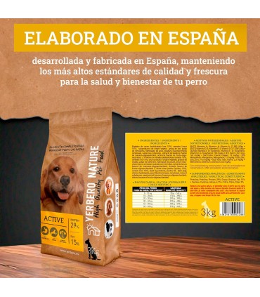 Yerbero Nature Active Comida Premium Para Perros