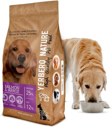 Yerbero Nature Salmón Y Arroz Comida Premium Para Perros