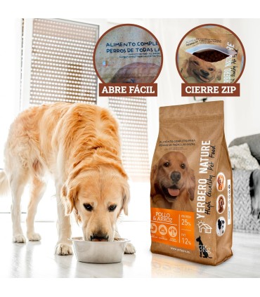 Yerbero Nature Pollo Y Arroz Comida Premium Para Perros