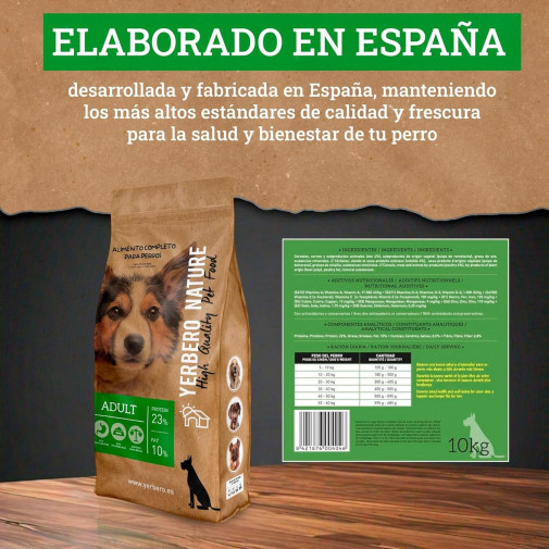 Yerbero Nature Adult Comida Premium Para Perros