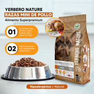 Yerbero Nature Mini Pollo hipoalergénico para perros razas mini