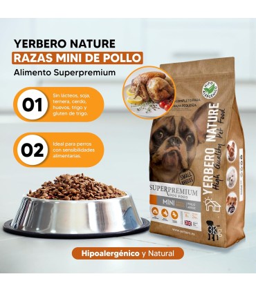 Mini Pollo, Alimento Superpremium Perros De Razas Mini