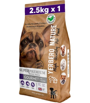 Yerbero Nature Gourmet Comida Para Perros Raza Pequeña 2.5kg