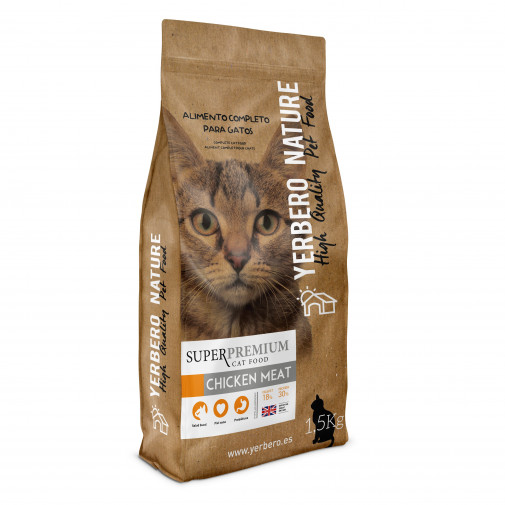 Yerbero NATURE CHICKEN MEAT pienso superpremium para gatos