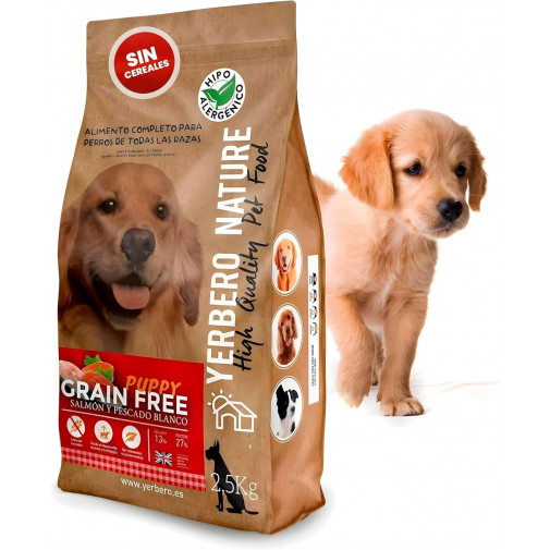 Yerbero Nature GRAIN FREE PUPPY Salmon y Pescado blanco