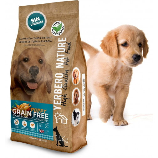 erbero Nature GRAIN FREE PUPPY con Pollo, Boniato y Zanahoria