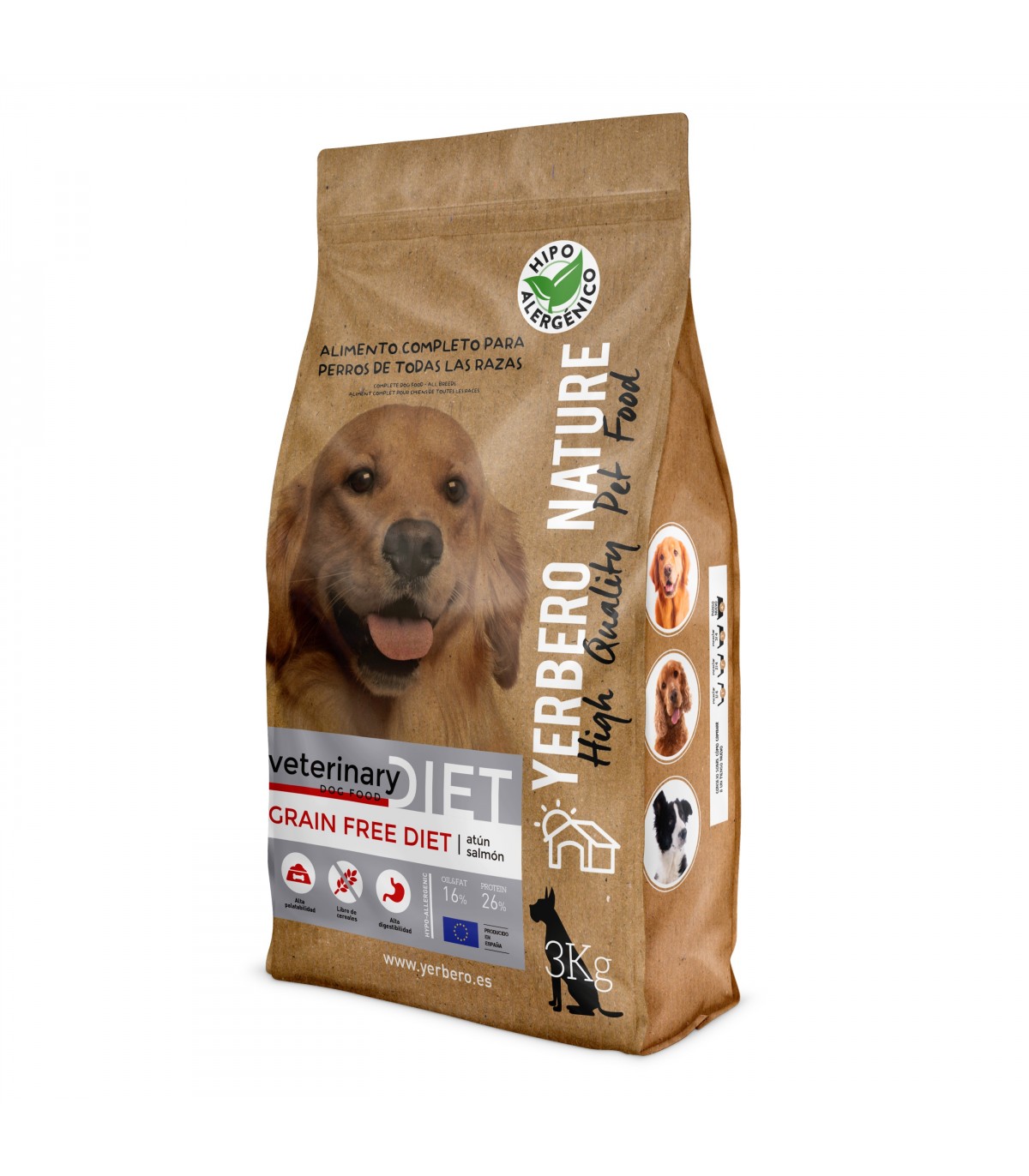 YERBERO NATURE GRAIN FREE DIET ATUN Y SALMON