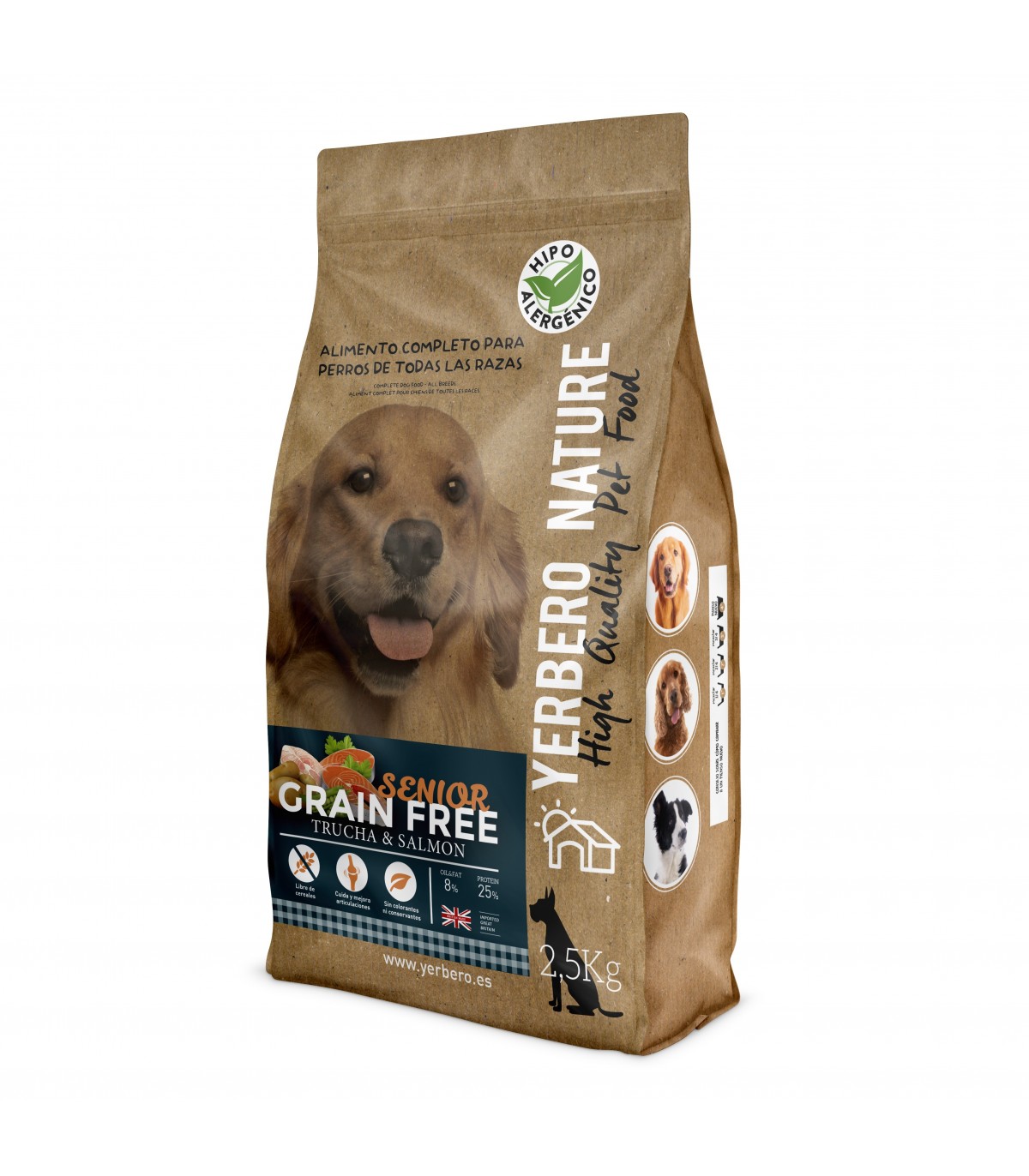 GRAIN FREE SENIOR trucha salmón
