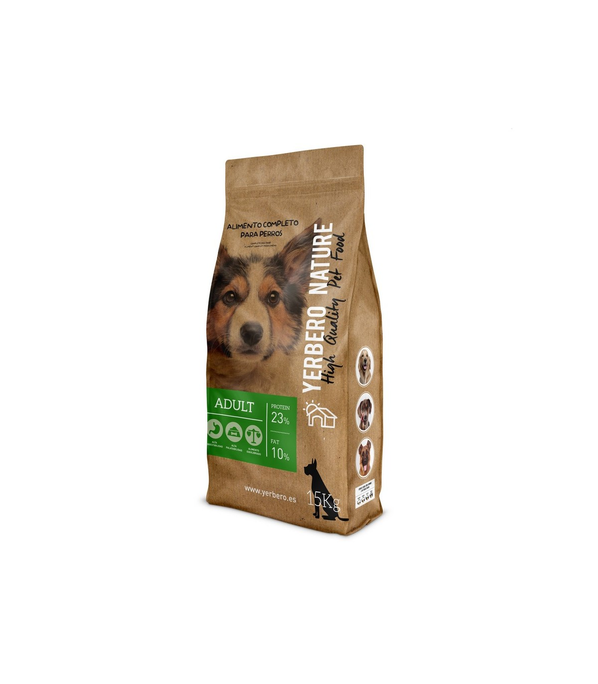 YERBERO NATURE ADULT COMIDA PREMIUM PARA PERROS