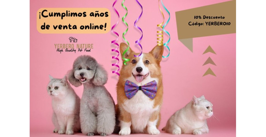 Descuento especial por nuestro aniversario de venta online